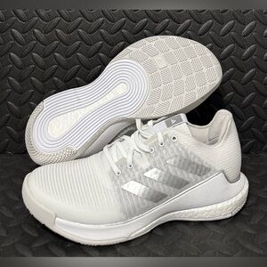 Adidas Crazyflight White‎ Silver Athletic Volleyball Shoes Womens Sizes